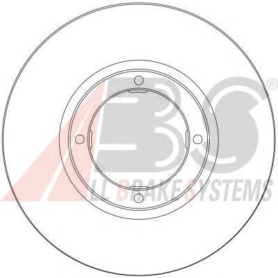 Диск переднього гальма ABS 17067 ціна, від 20.32 USD