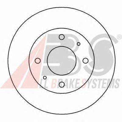Диск переднього гальма ABS 16590 ціна, від 30.97 USD