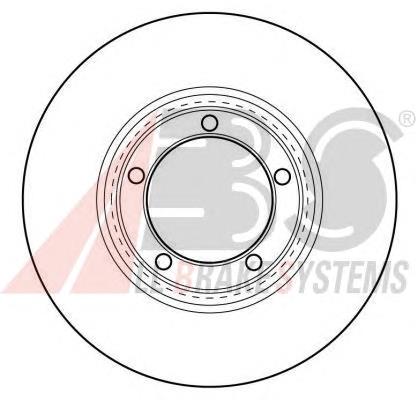 Диск переднього гальма ABS 16565 ціна, від 28.56 USD