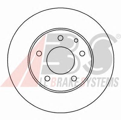Диск переднього гальма ABS 16456 ціна, від 35.94 USD