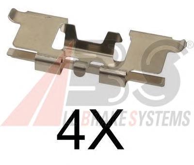 Купити 4605A342 Mitsubishi Комплект пружинок кріплення дискових колодок, передніх