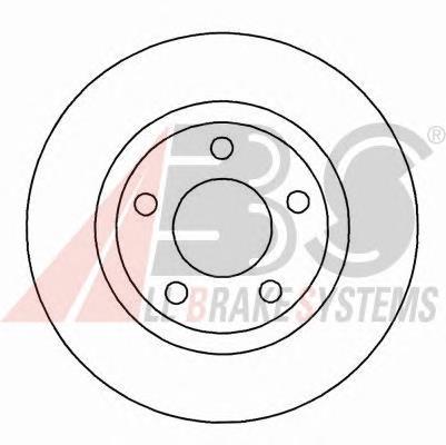 Диск переднього гальма ABS 16877 ціна, від 29.65 USD