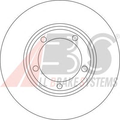 Диск гальмівний передній ABS 16670