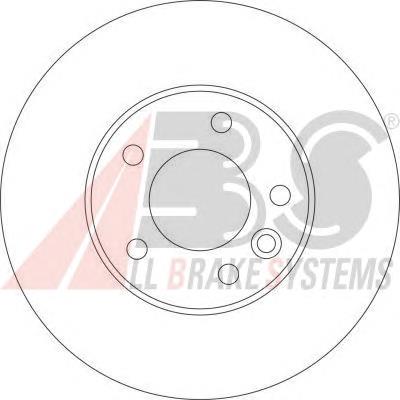 Диск переднього гальма ABS 17524 ціна, від 52.97 USD