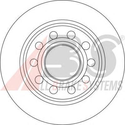 Диск переднього гальма ABS 17239 ціна, від 60.87 USD