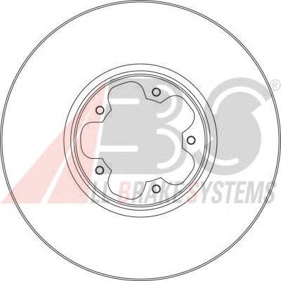 Диск переднього гальма ABS 17356 ціна, від 34.19 USD