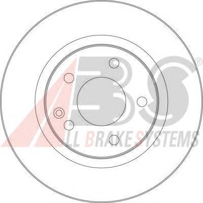 Диск переднього гальма ABS 17365 ціна, від 28.94 USD