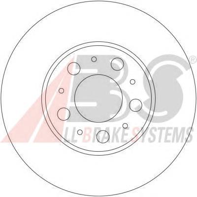 Диск гальмівний передній ABS 17404