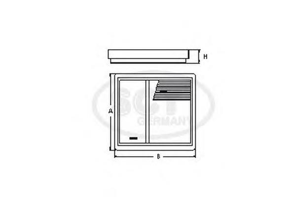 Повітряний фільтр SB2149 SCT
