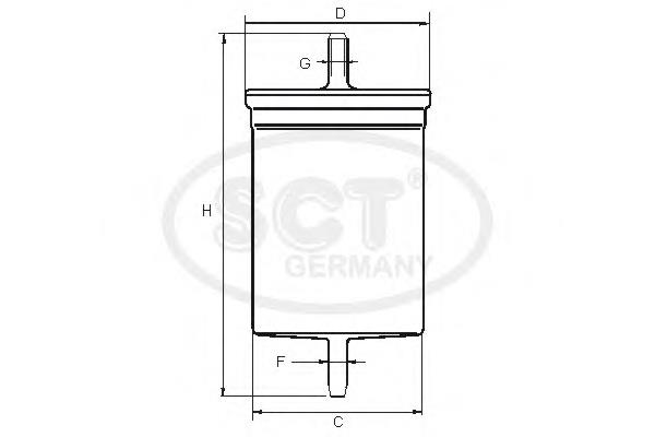 Фільтр тонкого очищення палива SCT ST6085 ціна, від 43.66 USD