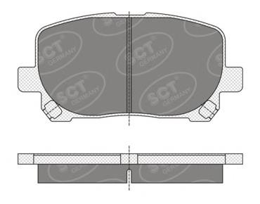 Гальмівні колодки SCT SP349 ціна, від 25.37 USD