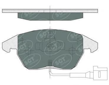 Задні гальмівні колодки SCT SP367 ціна, від 16.66 USD