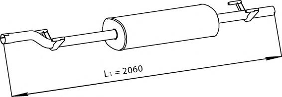 Глушник Mercedes A9014902419 ціна, від 90.23 USD