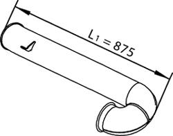 61180 Polmostrow Глушник, задня частина