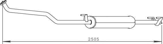 Глушник, передня частина FP3546G24 Polmostrow