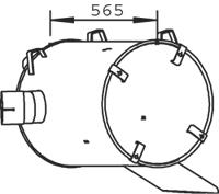 A9404900101 Mercedes Глушник, середня і задня частина
