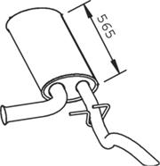 Глушилка задня Renault (RVI) 7700314823