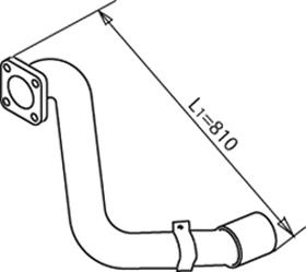 VAN30280MN Vanstar Труба приймальна (штани) глушника, передня