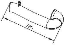 Патрубок глушника від середньої до задньої частини DAF 105 (Даф 105)