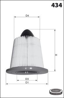 Фільтр повітряний EL3870 Mecafilter