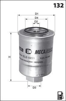 ELG5288 Mecafilter фільтр паливний