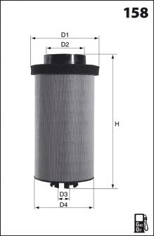 ELG5576 Mecafilter фільтр паливний