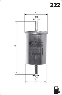 ELE6067 Mecafilter фільтр паливний