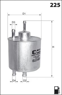 ELE6093 Mecafilter фільтр паливний
