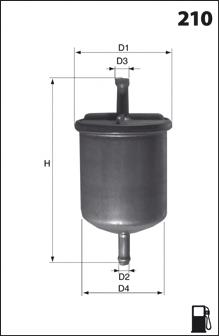 ELE3580 Mecafilter фільтр паливний