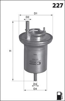 Фільтр паливний Mecafilter ELE6063