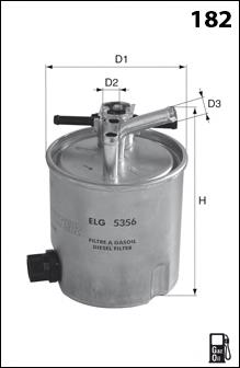 ELG5356 Mecafilter фільтр паливний