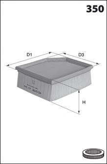 Фільтр повітряний ELP9052 Mecafilter