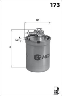ELG5330 Mecafilter фільтр паливний