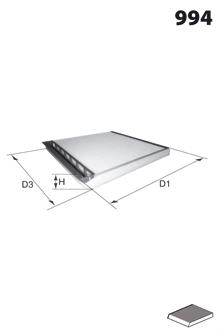 Фільтр салону EKR7045 Mecafilter