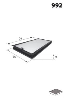 Фільтр повітряний обігрівача Mecafilter ELR7103 ціна, від 6.93 USD