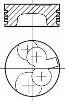 Поршень в комплекті на 1 циліндр, STD 8730760030 Nural