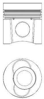 2274400 Mahle Original Поршень в зборі