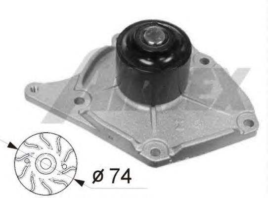1746 Airtex Насос охолодження