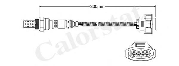 Лямбдазонд, датчик кисню до каталізатора LS140019 Vernet