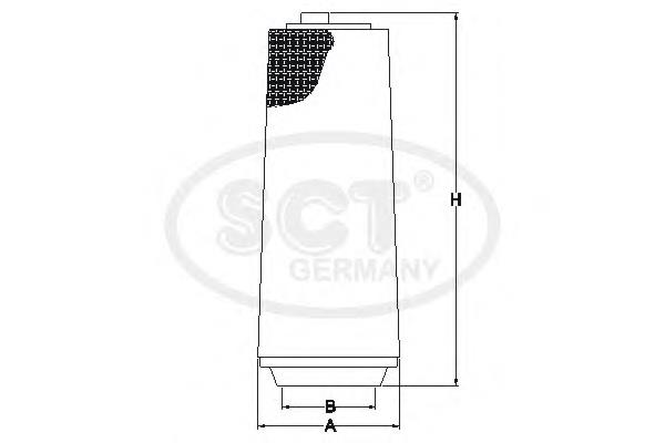 SB082 SCT Повітряний фільтр двигуна