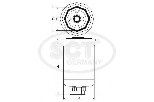 Фільтр тонкого очищення палива SCT ST477 ціна, від 14.92 USD