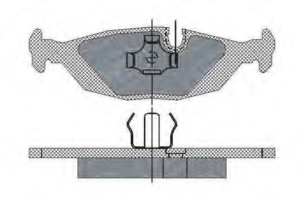 Передні тормозні колодки SP147 SCT
