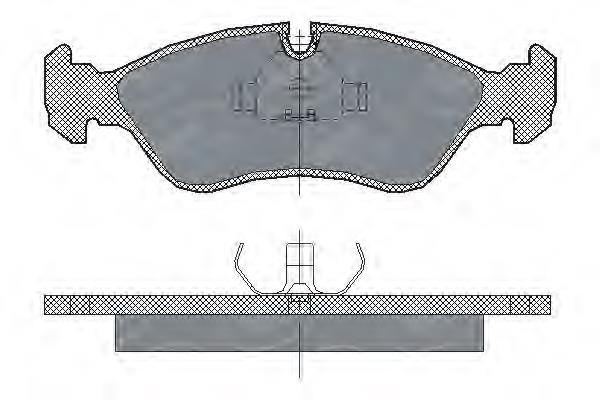 Колодки гальмівні передні, дискові SP122 SCT