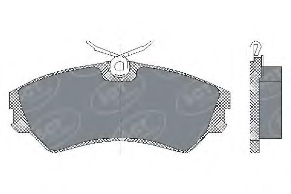 SP129 SCT Передні гальмівні колодки