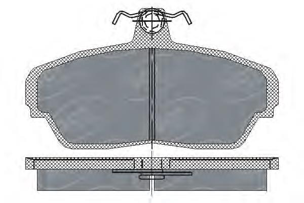 Гальмівні колодки SCT SP187 ціна, від 11.66 USD