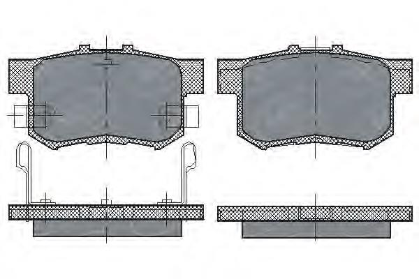 Купити SP168 SCT Задні колодки