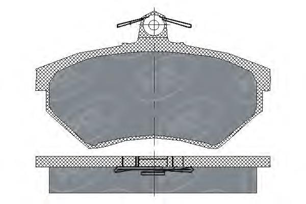 SP110 SCT Передні гальмівні колодки