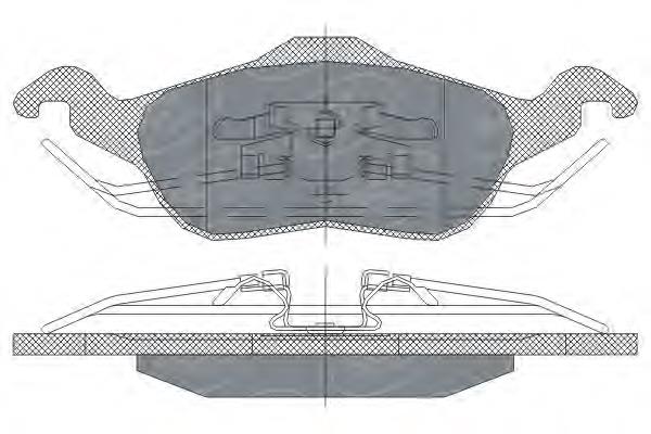 Тормозні колодки SCT SP237