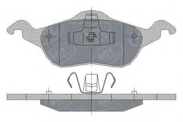 Передні тормозні колодки SP237 SCT