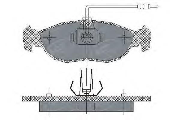 Передні тормозні колодки SP214 SCT